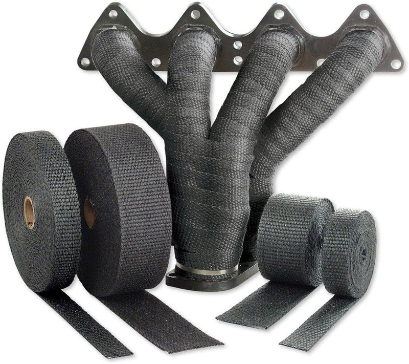 Design Engineering 010119 2" x 25' Pipe Wrap Kit with 4 Locking Ties - Black - Image 2
