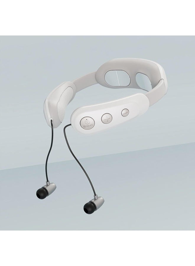 CMGTYYD Neck Massager Cordless | Neck Relax Massager with Headphones Neck Tension Reliever,Travel Massager Adjustable Wireless Neck Massager for Deep Tissue for Home and Outdoor Travel - Image 2