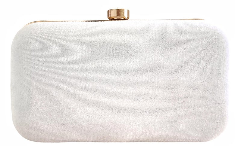 DUCHESS Women's Box Clutch with Pearl Handle-Bridal Ethnic Traditional Casual Purse/Clutch/Handbag (4 x 7 x 2 inch) - Image 4