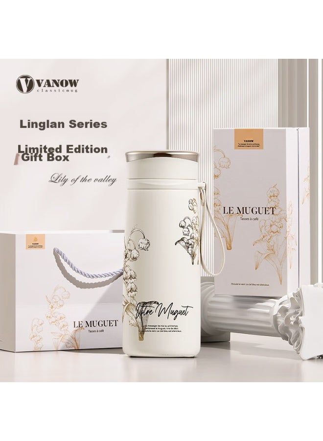 Vanow Smart Insulated Mug For Women, Stylish Ceramic Inner Liner, Tea Infuser Water Bottle, Birthday Gift, Qixi Valentine's Day Present - Image 5