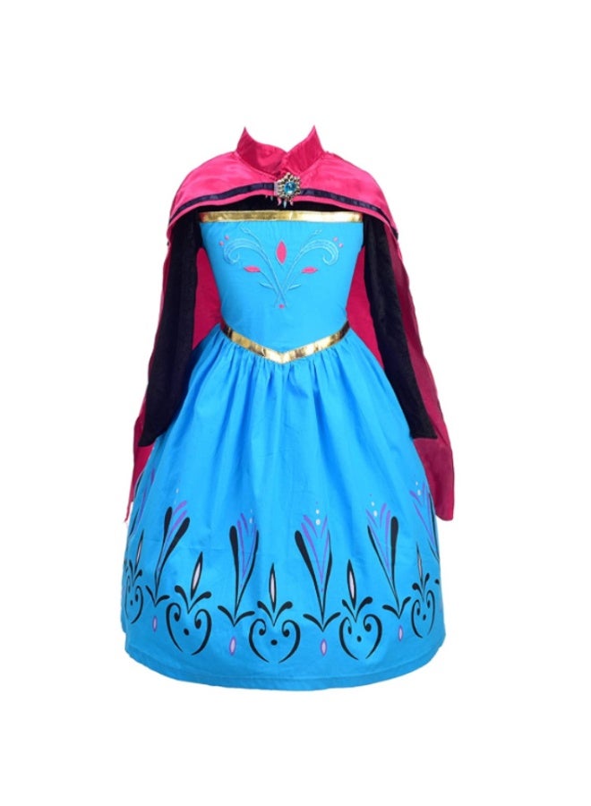 NIBEMINENT Frozen Princess Elsa dress, Elsa Anna dress, children's long-sleeved costume, performance costumedress - Image 1