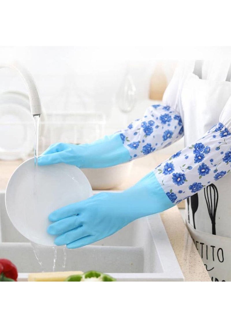 Waterproof Household Cleaning Chores Latex Gloves Anti Allergens - Image 2
