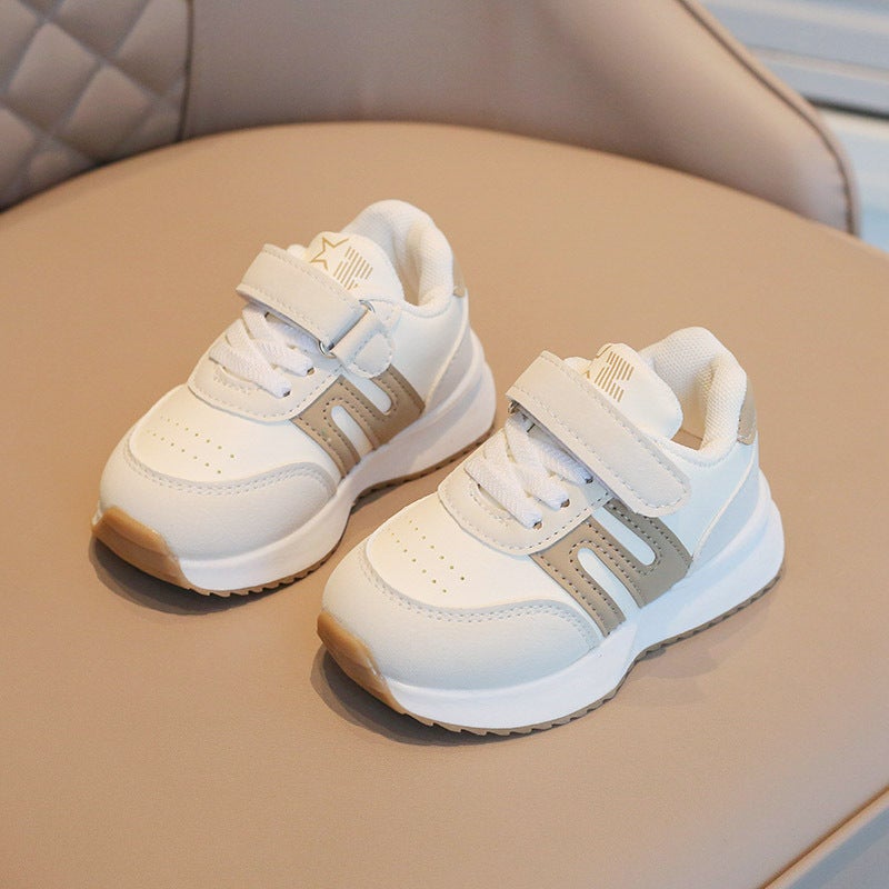 Kids Soft Sole Sneakers Spring New Anti-Slip Casual Shoes 892 khaki
