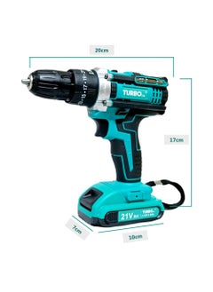 ZASH ZASH TURBO CORDLESS DRILL MACHINE KIT Cordless Drill x221V Batterywith 2 Speed and 24pc Accessories Cordless Drill 10 mm Chuck Size  - Image 4