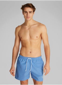 Men's Medium Drawstring Swim Shorts - CK Monogram - Polyester, Blue - pzsku/ZF45CC09495233F484A57Z/45/_/1738050806/d553a8b2-d3fd-4f33-9538-8f5eaea81f6d