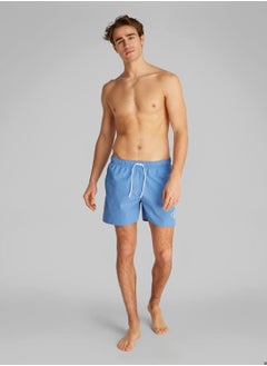 Men's Medium Drawstring Swim Shorts - CK Monogram - Polyester, Blue - pzsku/ZF45CC09495233F484A57Z/45/_/1738050808/da7dfec7-3fda-4afe-b5e3-176ae235b88c