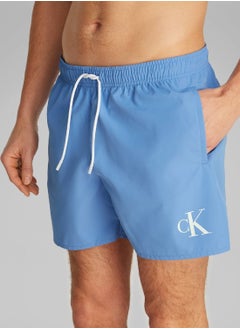 Men's Medium Drawstring Swim Shorts - CK Monogram - Polyester, Blue - pzsku/ZF45CC09495233F484A57Z/45/_/1738050819/61cc0ef1-2f0a-4f7a-946b-05137e1bcde0