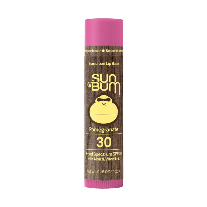 Sun Bum SPF 30 Sunscreen Pomegranate Lip Balm - Moisturizing Aloe Vera and Vitamin E - Vegan and Cruelty Free - Broad Spectrum UVA/UVB Lip Protection - 0.15 oz Stick - Image 5