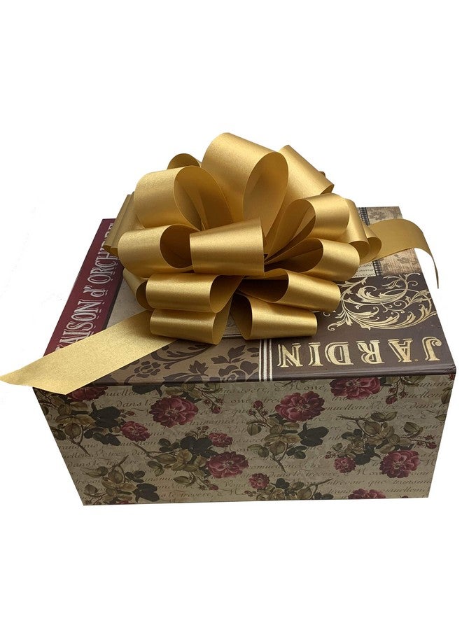 GiftWrap Etc. Gold White Green Blue Red Pull Bows For Gifts 9" Wide Set Of 5 Easter Christmas Presents Gift Basket Birthday Holiday Embellishments Office Fundraiser Wreath Swag - Image 3