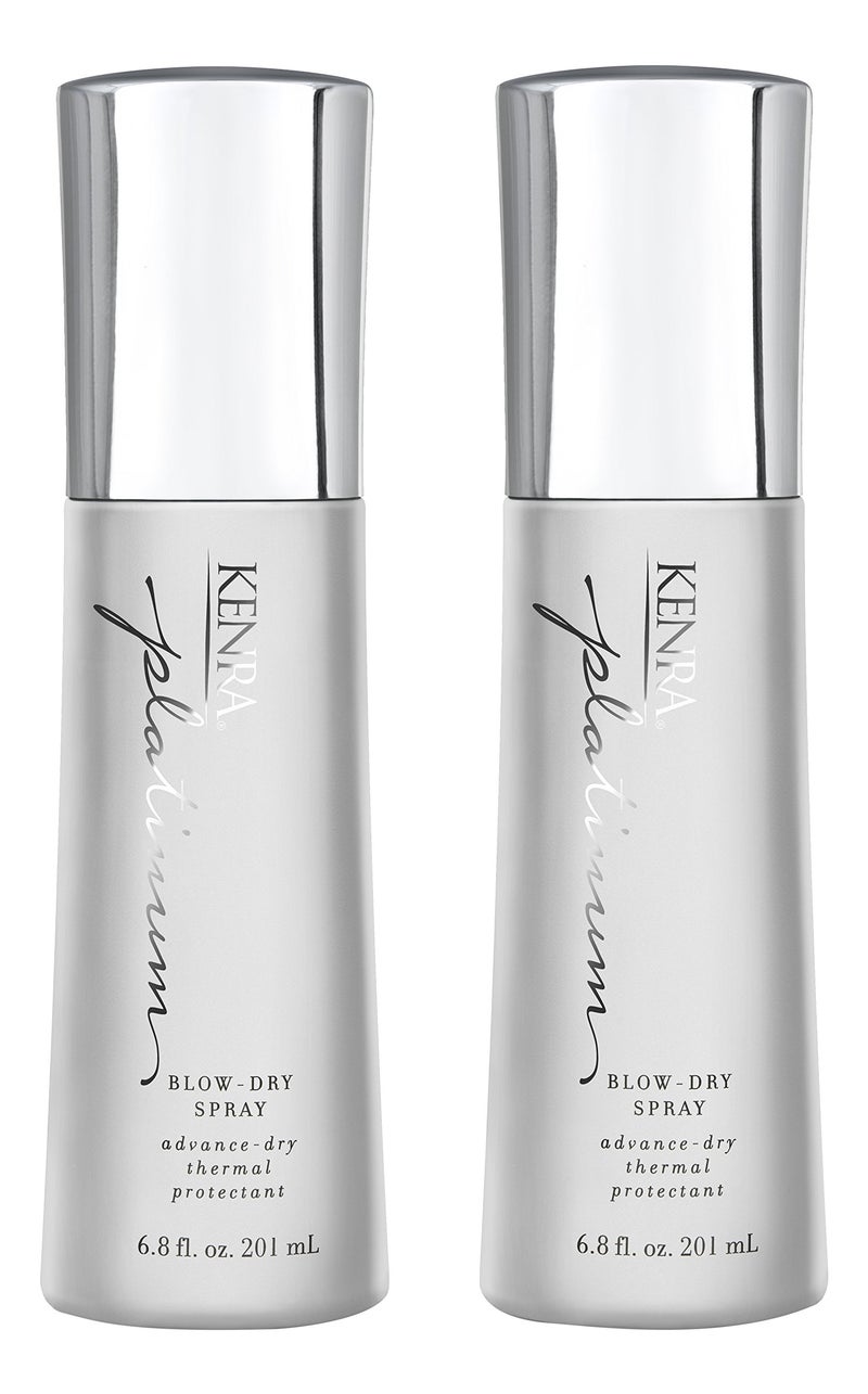 Kenra Professional Platinum Blow-Dry Spray | Time-Saving Heat Protectant | Detangles, Smooths, and Softens | Eliminates Frizz & Resists Humidity | Medium To Coarse Hair | 6.8 fl. oz. (2-Pack) - Image 1