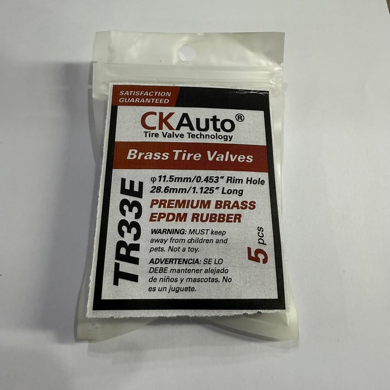 CKAuto TR414 Rubber Snap-in Tire Valve Stem - 100 pcs/bag - Image 2