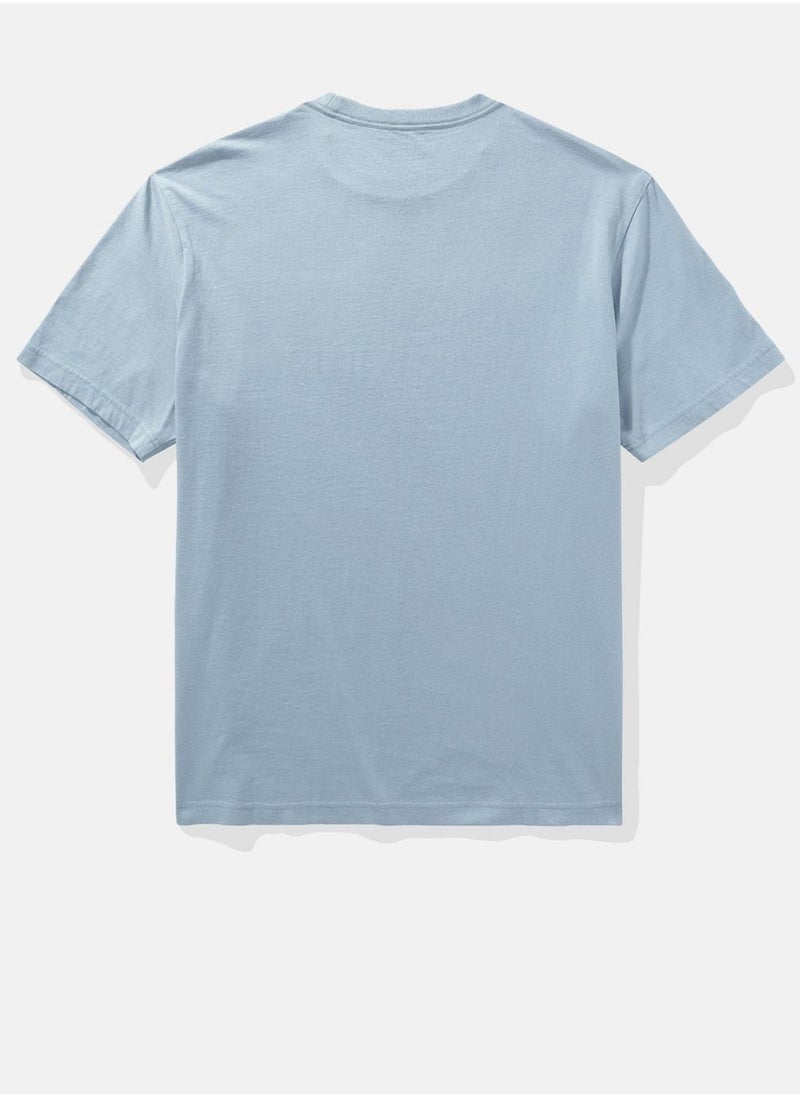 American Eagle - Embroidered Crew Neck Graphic T-Shirt - Image 1