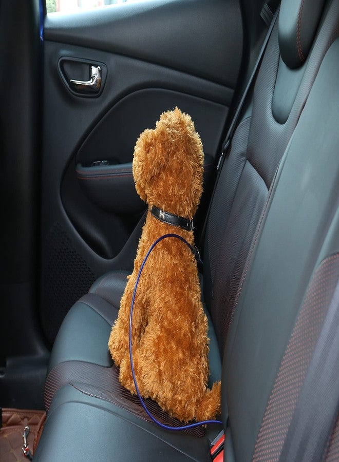 Mogoko Pet Dog Car Seat Belt Restraint, Coated Stainless Steel Chew Proof Dog Vehicle Safety Tether Cable, Double Clip No-Chew Pet Car Leash Lead-40 Inch - Image 2
