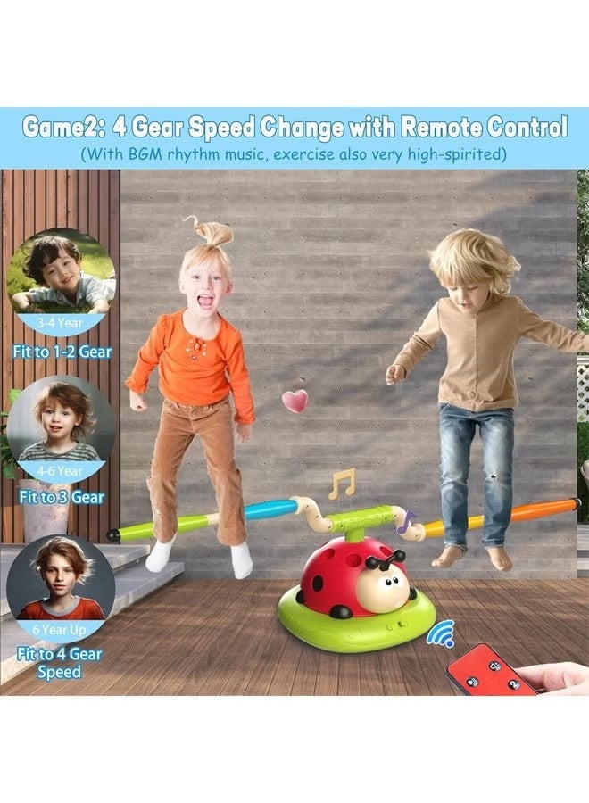 Realfrog 3 in 1 Musical Jump, Toss Ring Game Toy and Stomping Launch Rocket Launcher for Kids Outdoor Toys with Remote Control, Indoor Outside Toys for Kids Ages 3-8 Toys for Ages 5-7 8-13 Kids Gifts - Image 2