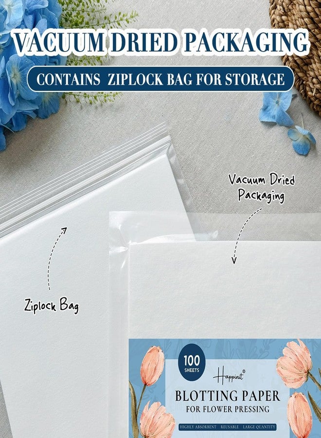 Happinit 100 A4 Size Blotting Papers for Herbarium Craft, Large Blotter Paper for Herbarium & Flower Press, Working with Pressing Kit for Adults (100) - Image 3