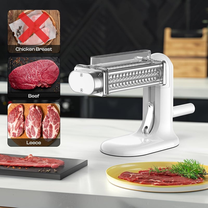 Cofun Manual Meat Tenderizer Tool, Meat Tenderizer Machine with Stainless Steel Gear, Steak Flatten Cuber Rolling Meat Poultry Tenderizer, Meat Tenderizer Kitchen Tool - Image 2