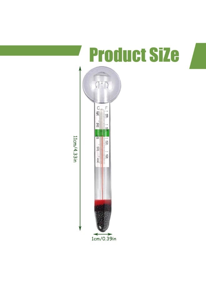 غنافوتو موازين حرارة لأحواض الأسماك، موازين حرارة رقمية لأحواض الأسماك، جهاز اختبار عالي الدقة بتصميم واضح سهل القراءة - Image 3