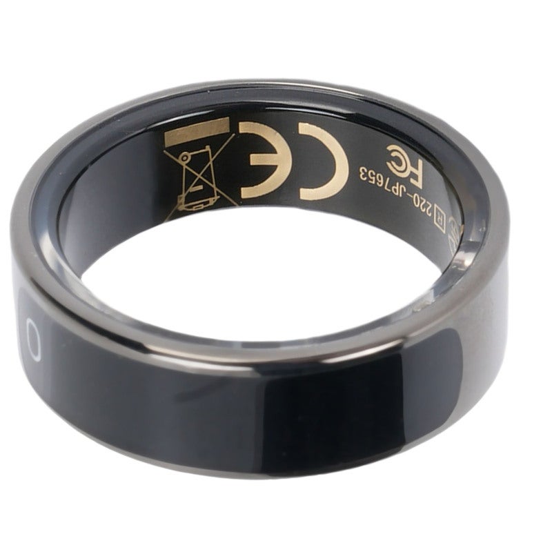 Fitness Tracker Ring Size 12 Black 50m Waterproof Multi Functional Display Smart Ring With Display - Multiple Sports Modes Gesture Control Ring for Active Lifestyle Everyday Wear Running Cycling - Image 3