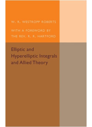 Elliptic and Hyperelliptic Integrals and Allied Theory - pzsku/ZF45D44B3463ABAF44E11Z/45/_/1741788478/bd84ad92-80cf-4f32-9ef3-d1b159cb9794