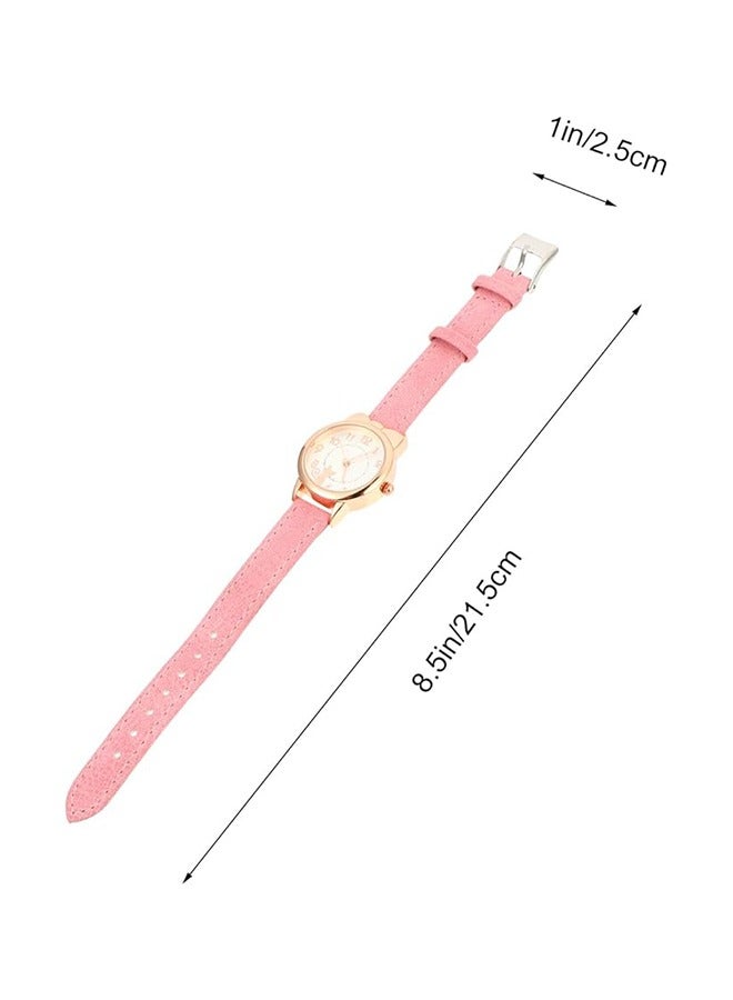 Multifunction Girls Quartz Watch with Adorable Cat Design for Students - Image 2