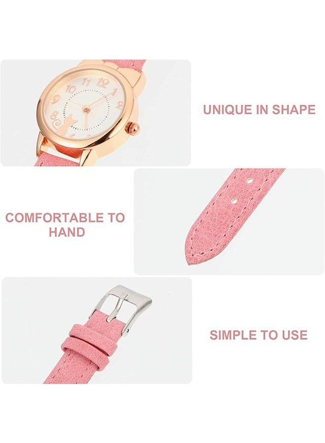 Multifunction Girls Quartz Watch with Adorable Cat Design for Students - Image 5