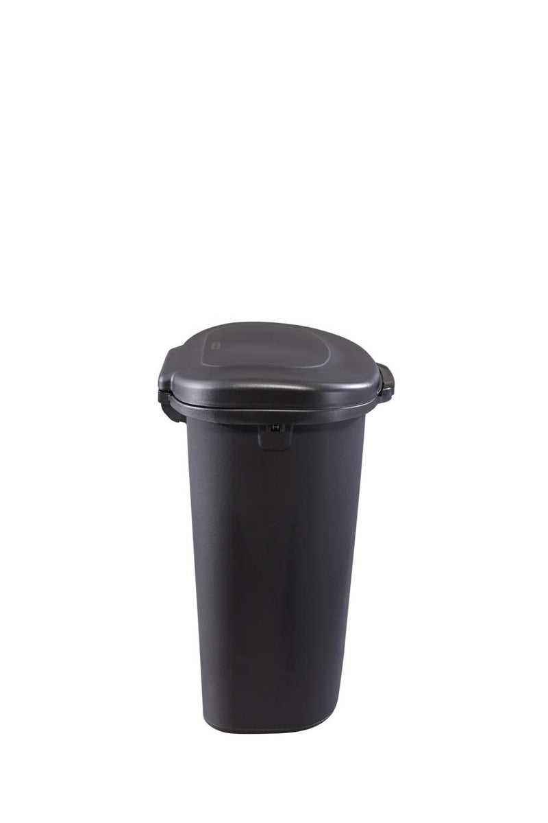 Rubbermaid Commercial Products Touch Top Trash Can/Wastebasket with Lid, 13-Gallon, Small Black Garbage Bin for Home/Kitchen/Bathroom/Bedroom/Office - Image 3