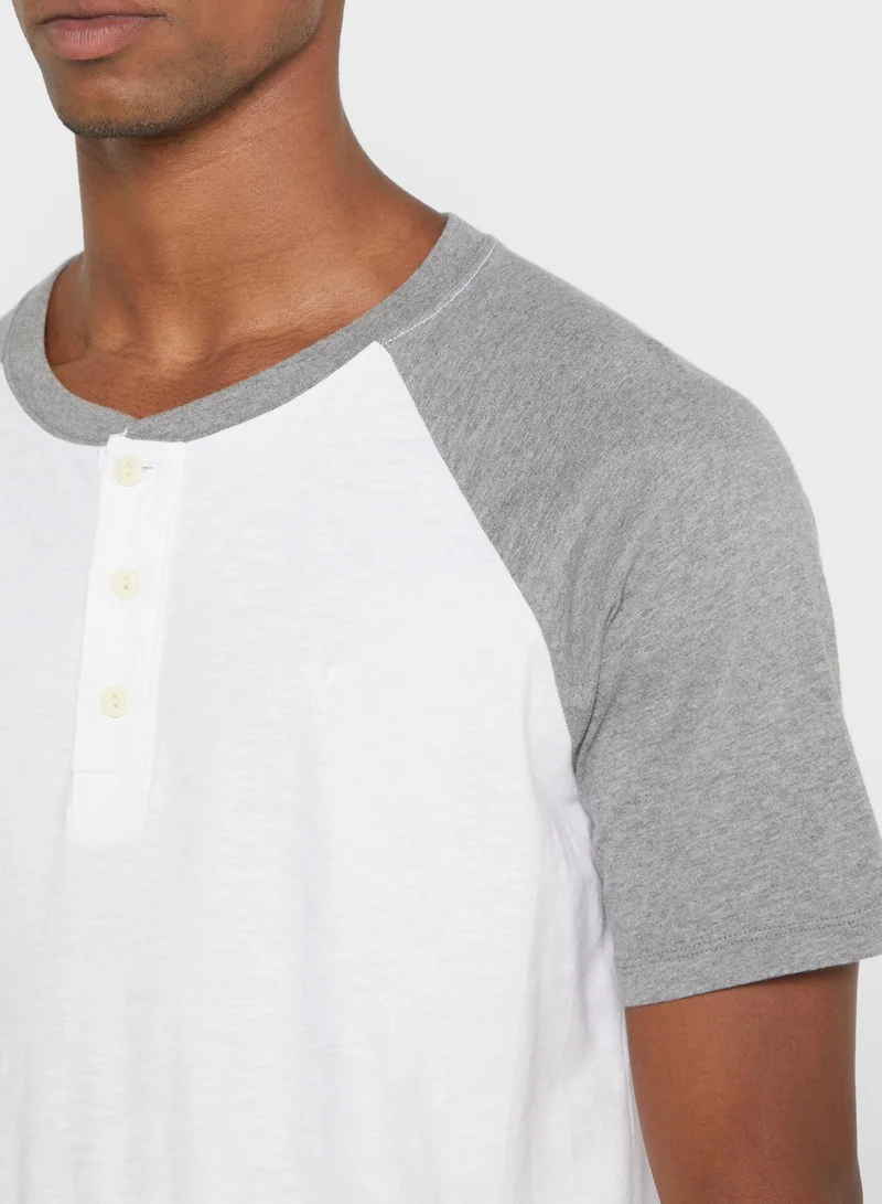 American Eagle Colour Block Crew Neck T-Shirt