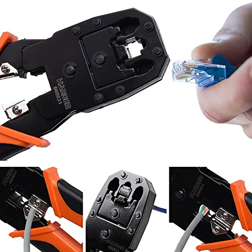 Harden 190mm Crimping Tool – 4P/6P/8P, RJ-11/RJ-12/RJ-45, For Lan Network and Telephone Cable - 660631 - Image 5