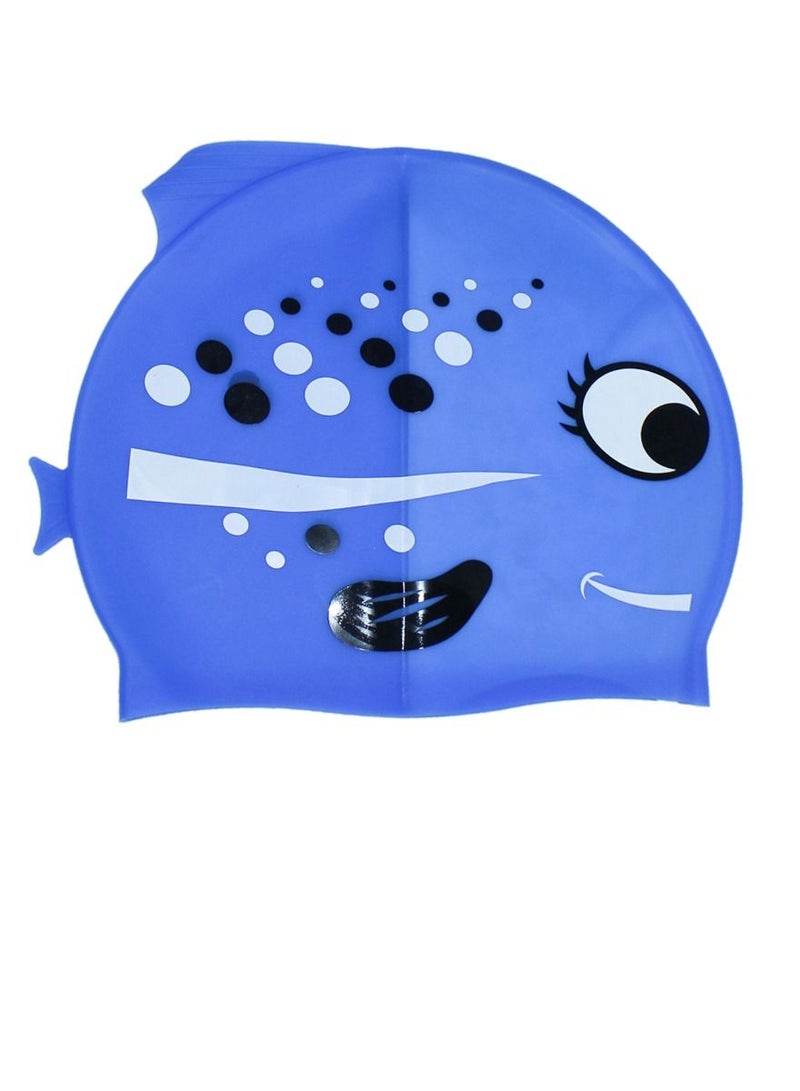 SPORT Silicone High Elastic Kids Swim Cap For Boys And Girls Waterproof Children Diving Cartoon Cap For Long And Short Hair - Image 1