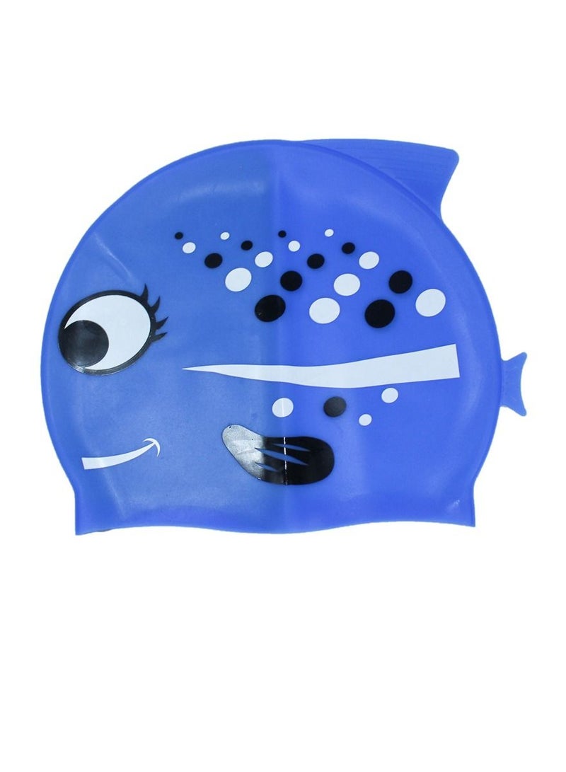 SPORT Silicone High Elastic Kids Swim Cap For Boys And Girls Waterproof Children Diving Cartoon Cap For Long And Short Hair - Image 2