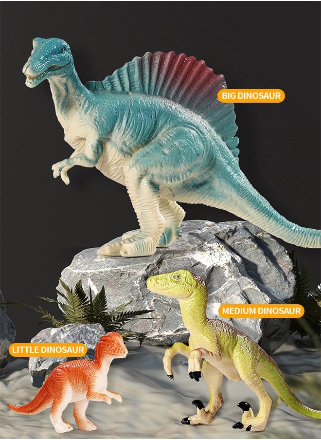 GROIC - 44PCS Dinosaur Toys Figures with Storage Box, Jurassic Dinosaur Toys，Realistic Action Educational Dinosaur Figures for Kids Boys Girls - Image 1