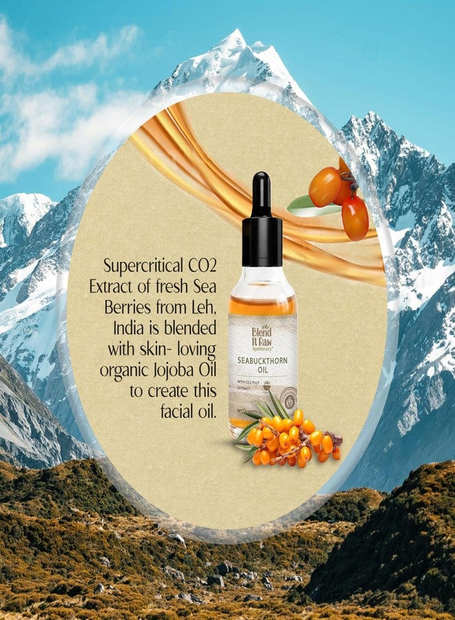 Blend It Raw Apothecary زيت لب نبق البحر الخام من بلند إت، 15 مل، مستخلص بثاني أكسيد الكربون من التوت البري في ليه - زيت للوجه لإشراقة البشرة | يفتح لون البشرة | يعالج أضرار أشعة الشمس ويرطب البشرة الجافة - Image 5
