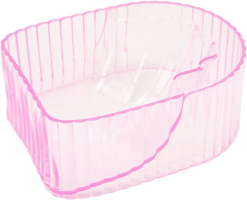 ZJchao 2 PCS Nail Soak Bowl Manicure Bowl Nail Art Polish Remove Wash Soaker Tray with Swirling Liquid for Nail Treatment Cuticle Care Acrylic Hand Spa Tool (Transparent Pink) - Image 2