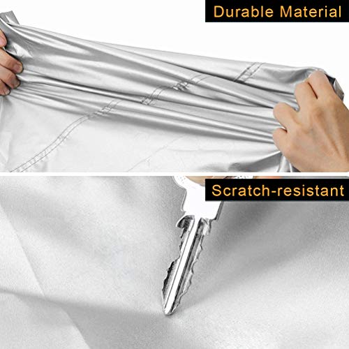 ROCCS Tesla Model 3 Car Cover Waterproof All Weather Full Exterior Car Cover Rain Snow UV Heat Protection with Charg Port Opening,Zipper for Tesla Model 3 Outdoor Accessories - Image 3