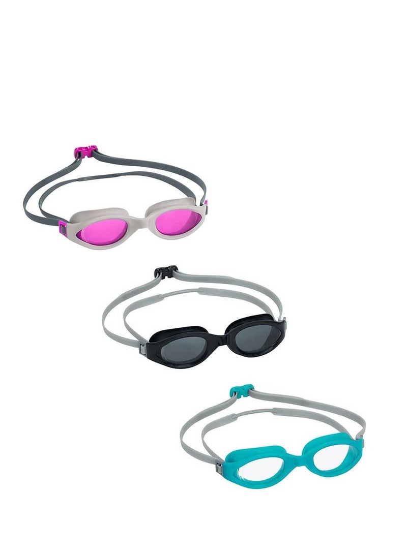 Bestway Axelera Adult Swimming Goggles, Shockproof Lenses and UV Protection, Comfortable and Adjustable - 1 Piece, Random Pick 26-21077 - Image 1