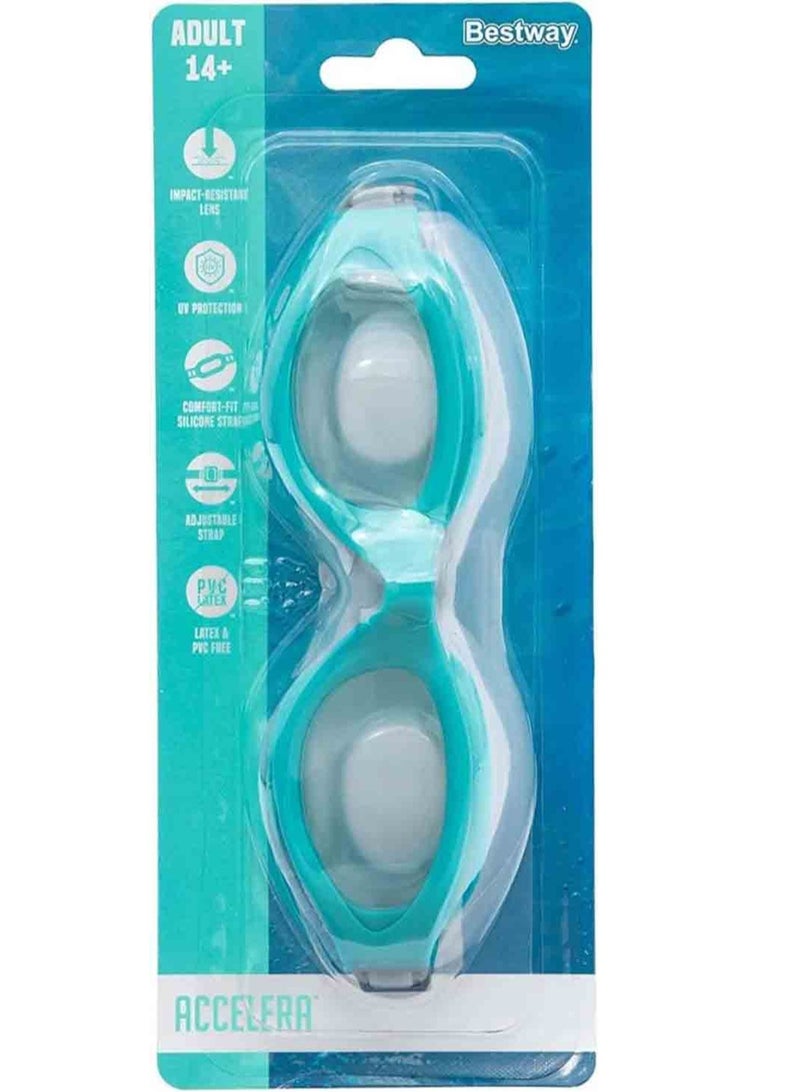 Bestway Axelera Adult Swimming Goggles, Shockproof Lenses and UV Protection, Comfortable and Adjustable - 1 Piece, Random Pick 26-21077 - Image 4