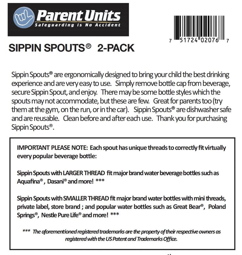 Parent Units New Sippin' Spout, Colors may vary 2 Count (Pack of 1) - Image 3