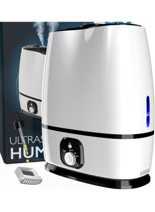 Cool Mist Humidifier For Bedroom 6L - Filterless Quiet Ultrasonic - Large Room Home Air Vaporizer With Diffuser And Essential Oil Tray White - pzsku/ZF45DD5C89C0FE44AFD9BZ/45/_/1721308245/6b74a303-9d65-4987-a04e-5b0b7e4db866
