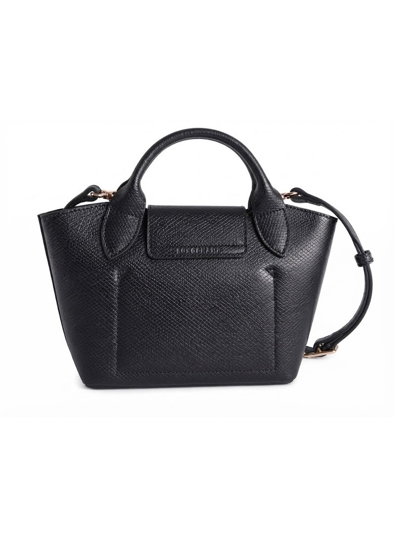 Longchamp EPURE XS Women's Small Leather Crossbody Bag - Black - Image 3