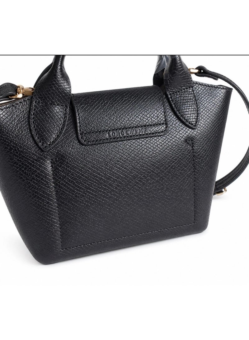 Longchamp EPURE XS Women's Small Leather Crossbody Bag - Black - Image 2