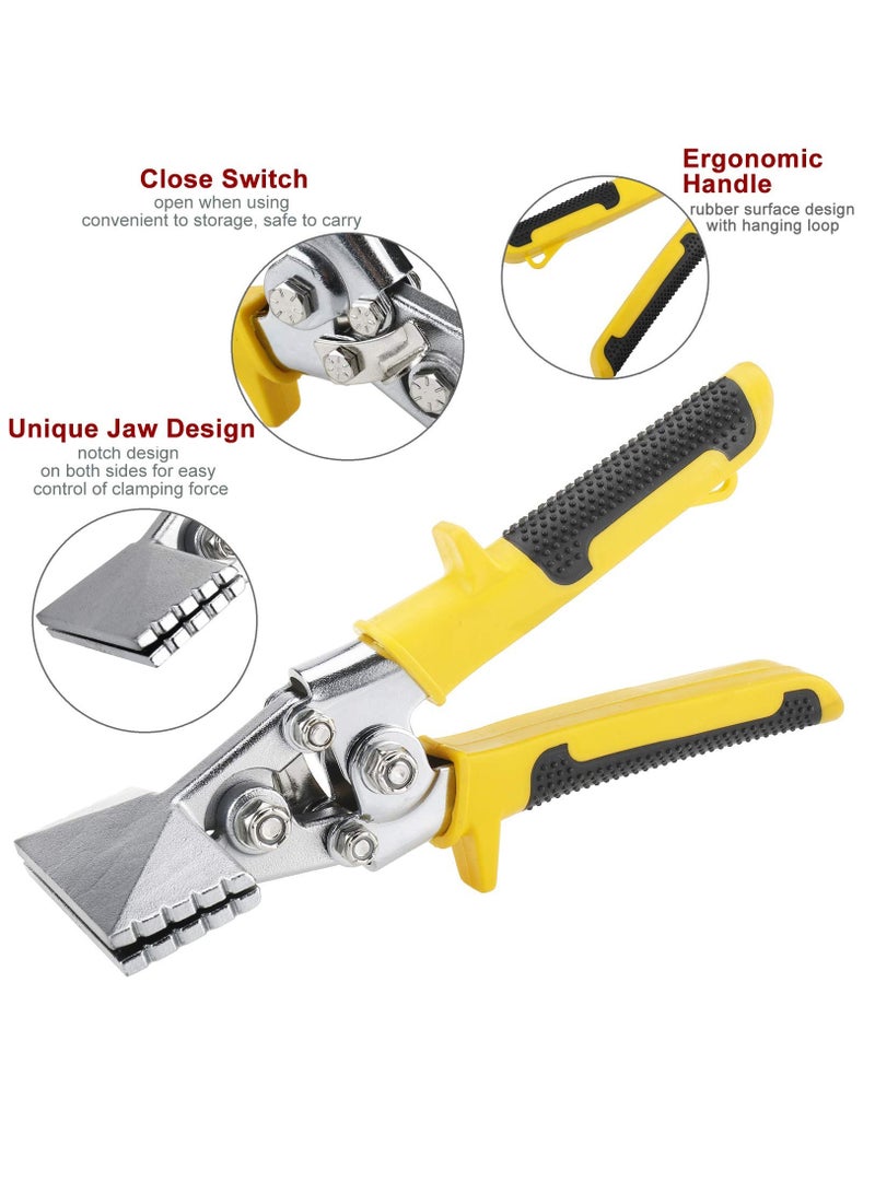 SOLARAE 3 Inch Straight Jaw Sheet Manual Metal Bending Pliers Sheet Metal Hand Seamer - Image 3