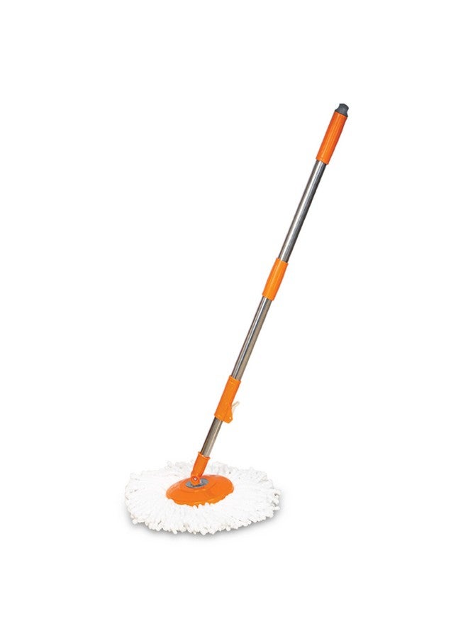 Chakaa chak Chakaachak Bucket Spin Mop Stick Rod & Microfiber Refill | 360° Rotating Super Absorbent Mop Head | Adjustable 47-Inch Easy-Grip Metal Handle | Ideal for Home, Office & Commercial Floor Cleaning - Image 1