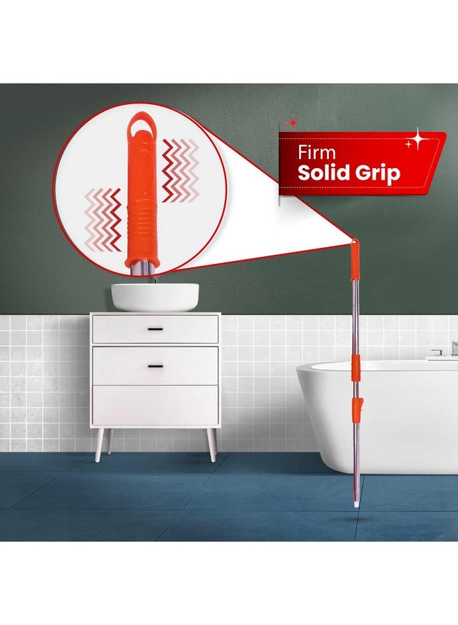 Chakaa chak Chakaachak Bucket Spin Mop Stick Rod & Microfiber Refill | 360° Rotating Super Absorbent Mop Head | Adjustable 47-Inch Easy-Grip Metal Handle | Ideal for Home, Office & Commercial Floor Cleaning - Image 3