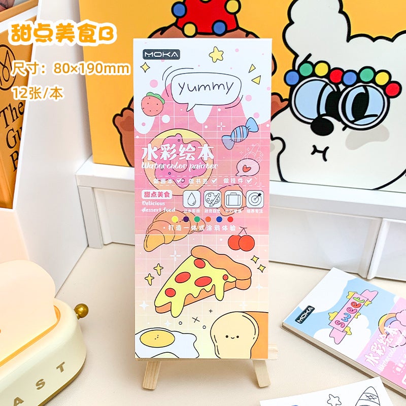 Creative Children'S Gouache Graffiti Painting Book Kindergarten Watercolor Painting Small Portable Picture Book For Primary School Students - Image 1