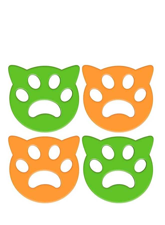 Pet Hair Remover, 4PACK Pet Cats and Dogs Hair Catcher, Pet Fur and Lint Remover, for Animal Hair/Clothes/Bedding, Help Remove Clothes, Blankets and Any Other Hair, Pet Hair and Other Debris - Image 2