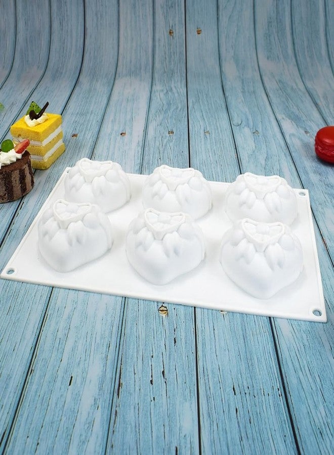 mostsom 3D Bow Love Heart Silicone Cake Moulds Heart Fondant Decorating Tools Chocolate Pastry Molds Kitchen Baking Accessories (Heart G_11.8 X6.92 X1.4inch) - Image 5