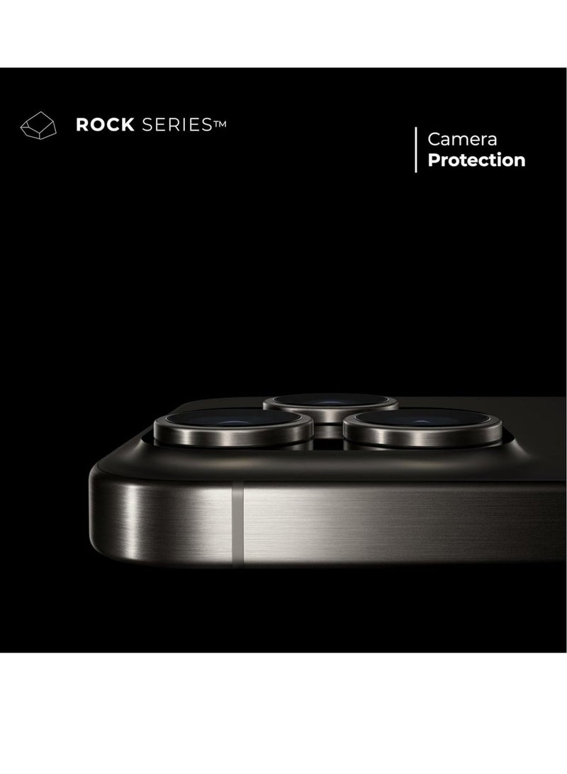 Raxoom Graphene Camera Glass Lens for (iPhone 15 Pro/15 Pro Max (3 Lenses)) - Image 2