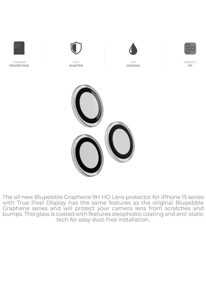 Raxoom Graphene Camera Glass Lens for (iPhone 15 Pro/15 Pro Max (3 Lenses)) - Image 4