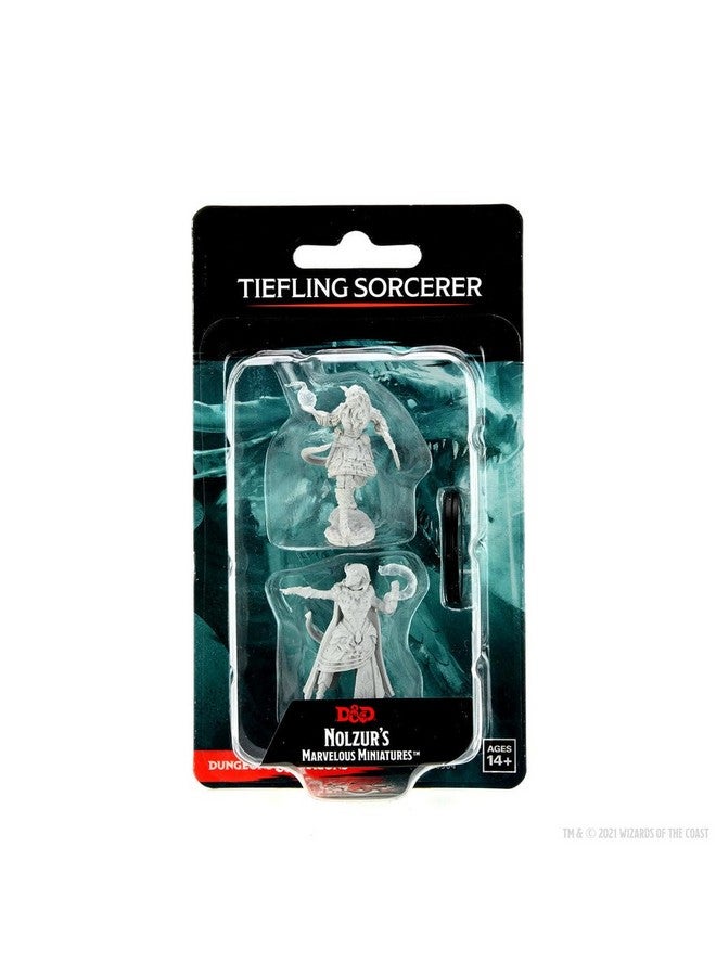 WiZKiDS Tiefling Sorcerer Female Nozurs Marvelous Miniatures D&D Unpainted Miniatures WizKids - Image 1