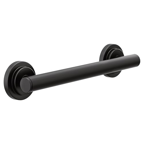 Moen YG0712BL Bathroom Safety 12-Inch Stainless Steel Modern Bathroom Grab Bar - Image 4
